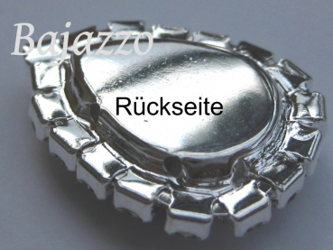 Strass Tropfen crystal eingefasst